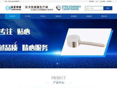 深圳沧正传感仪器有限公司网站截图